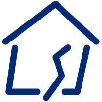 This is an earthquake icon